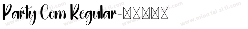 Party Com Regular字体转换